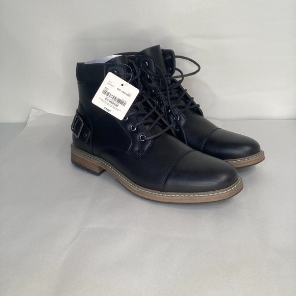 JF j.ferrar Millbank Men's Black Leather Lace Up Boot Size 9.5 NWT - Picture 2 of 6